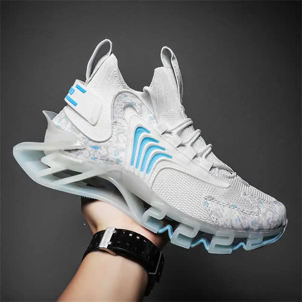 Streetwear Brand China - Mavi Slipon Uzun Pembe Çizmeler Açık