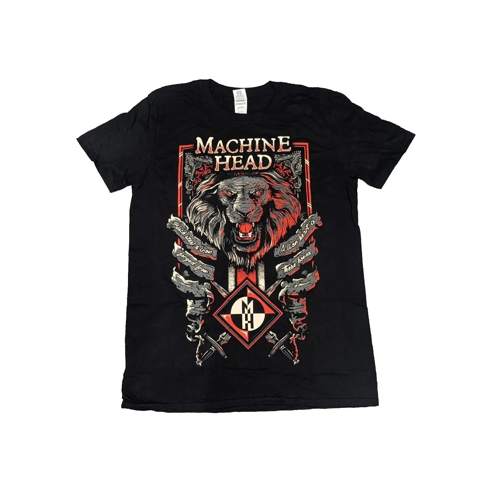 Streetwear Brand Heart - MACHINE HEAD Lion Heart T-SHIRT M