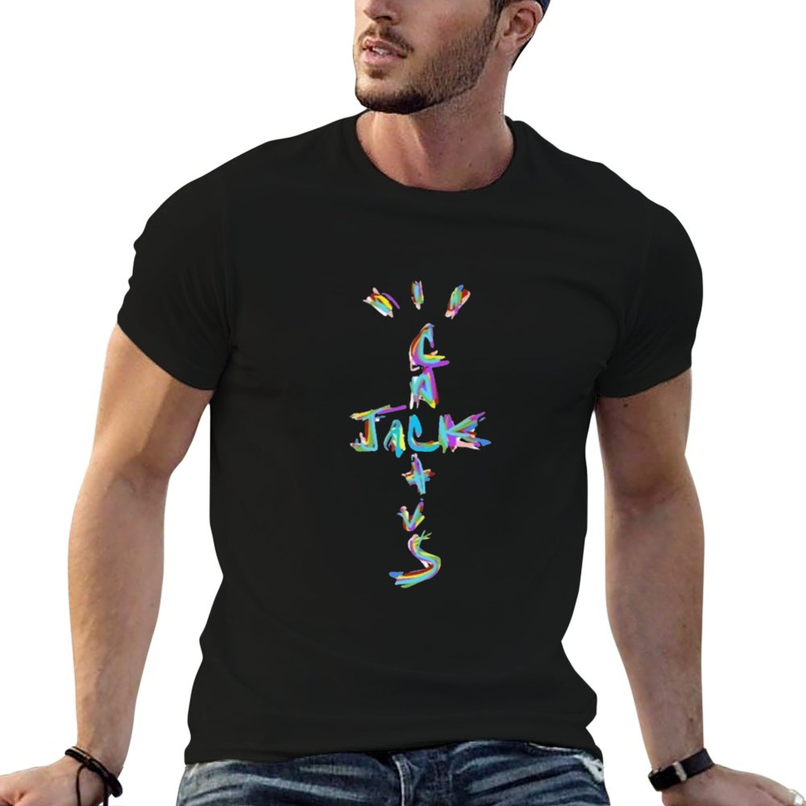 Cactus Jack Tee - Kaktüs Jack Tişörtü Rahat İş Kıyafeti