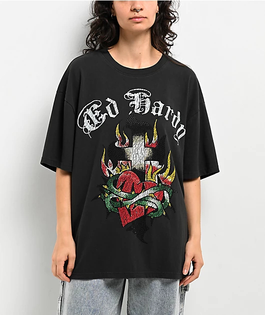 Streetwear Brand Heart - Çapraz Kalp Ed Y2k Dövme Sanatı