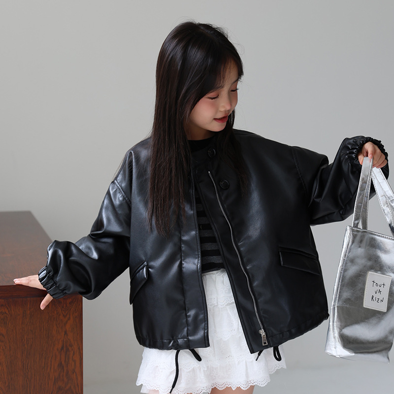 Streetwear Girl Brand - 2-12Y Kızlar Tatlı Siyah Pembe Kaya