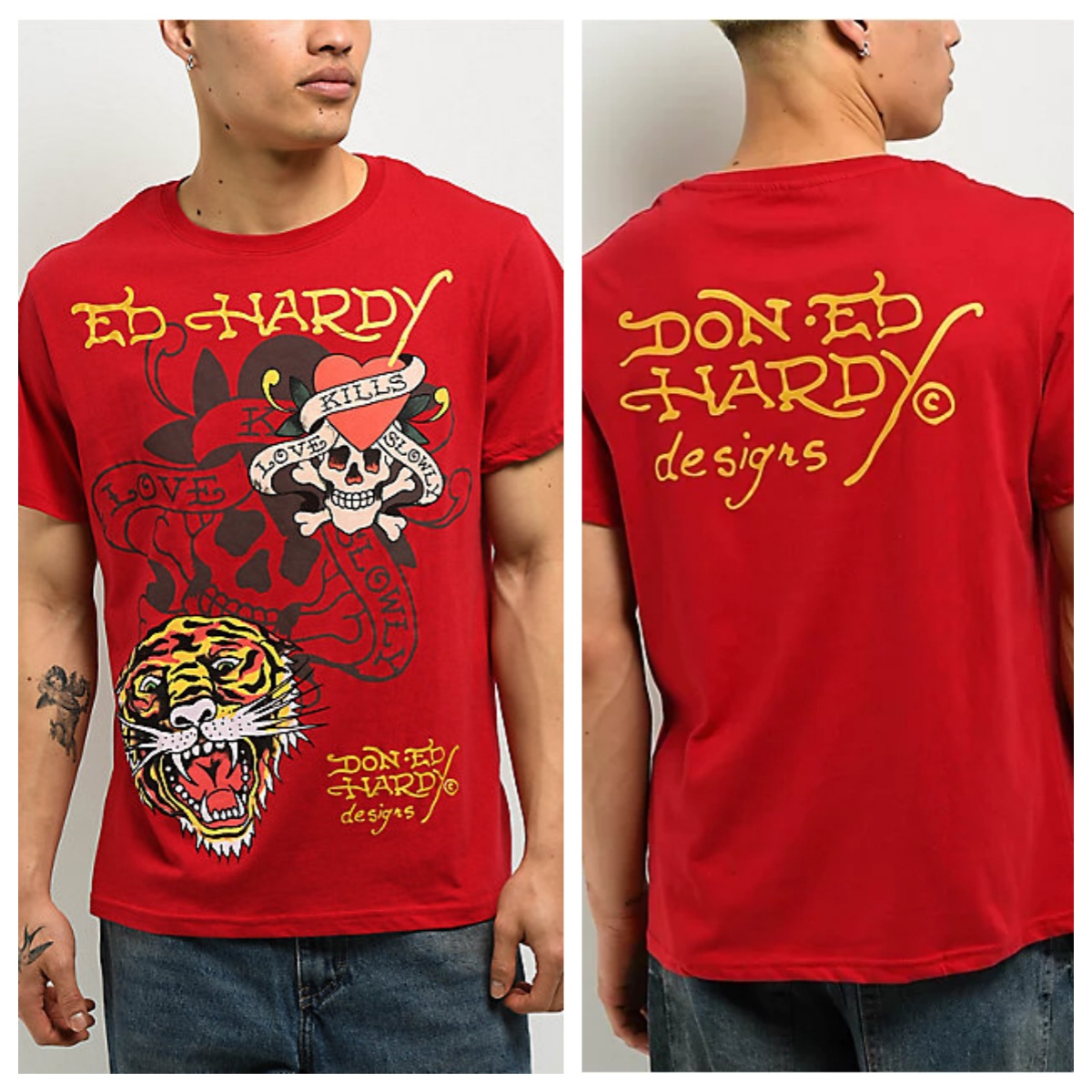Sacred Heart Kırmızı Ed Dövme  - Streetwear Brand Heart incelemesi ve fiyatı